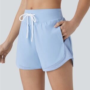Light Blue Women's Athletic Shorts Size Large